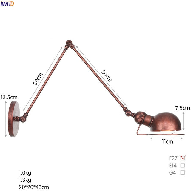Wall light pedant copper